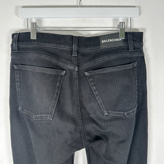 Balenciaga Black Wash Jeans Size 32