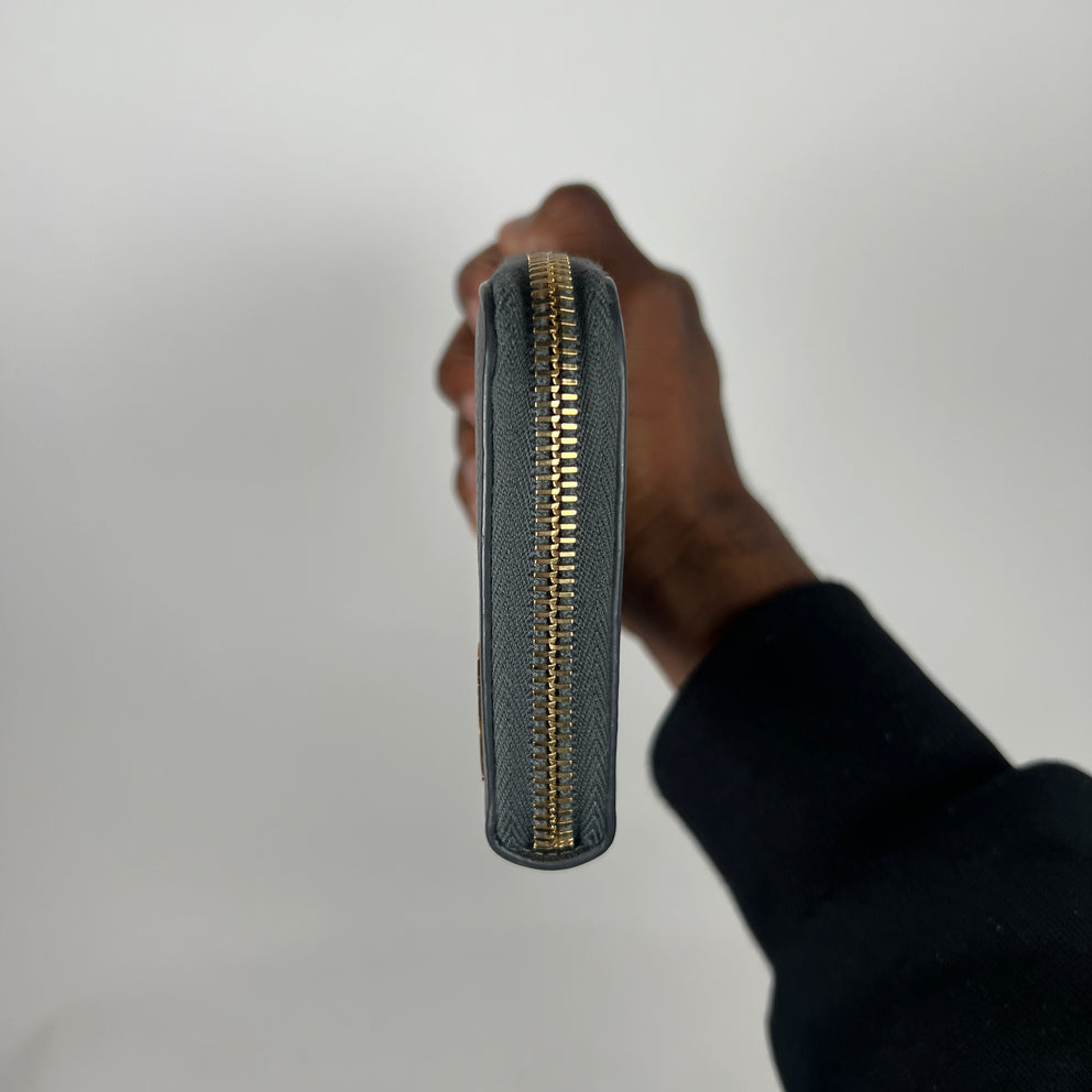 Saint Laurent Grey Zip-Around Wallet