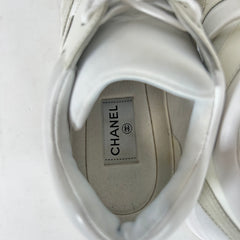 Chanel White Tennis Trainers Size 42