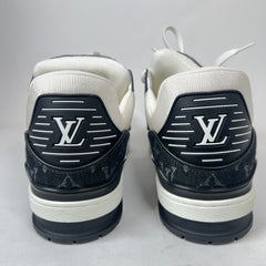 Louis Vuitton Black Noir Denim Monogram Trainer Size LV 9