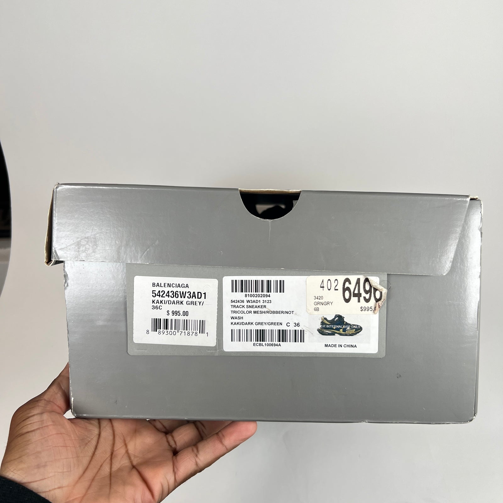 Balenciaga Olive/Navy Track Sneaker Size 36