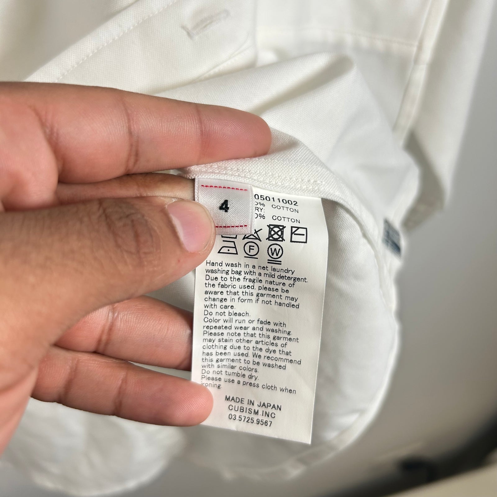 Visvim White Albacore Button Up Shirt Size 4