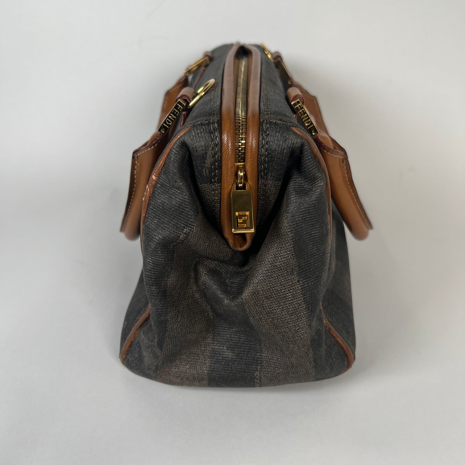 Fendi Pequin Striped Bag