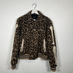 Amiri Leopard Bone Varsity Size M