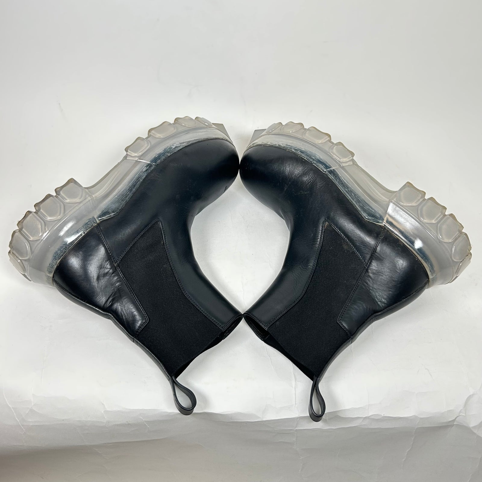 Rick Owens Black Beetle Bozo Boots Size 40