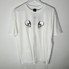 Number (N)ine White Double Skull T-Shirt Size 4
