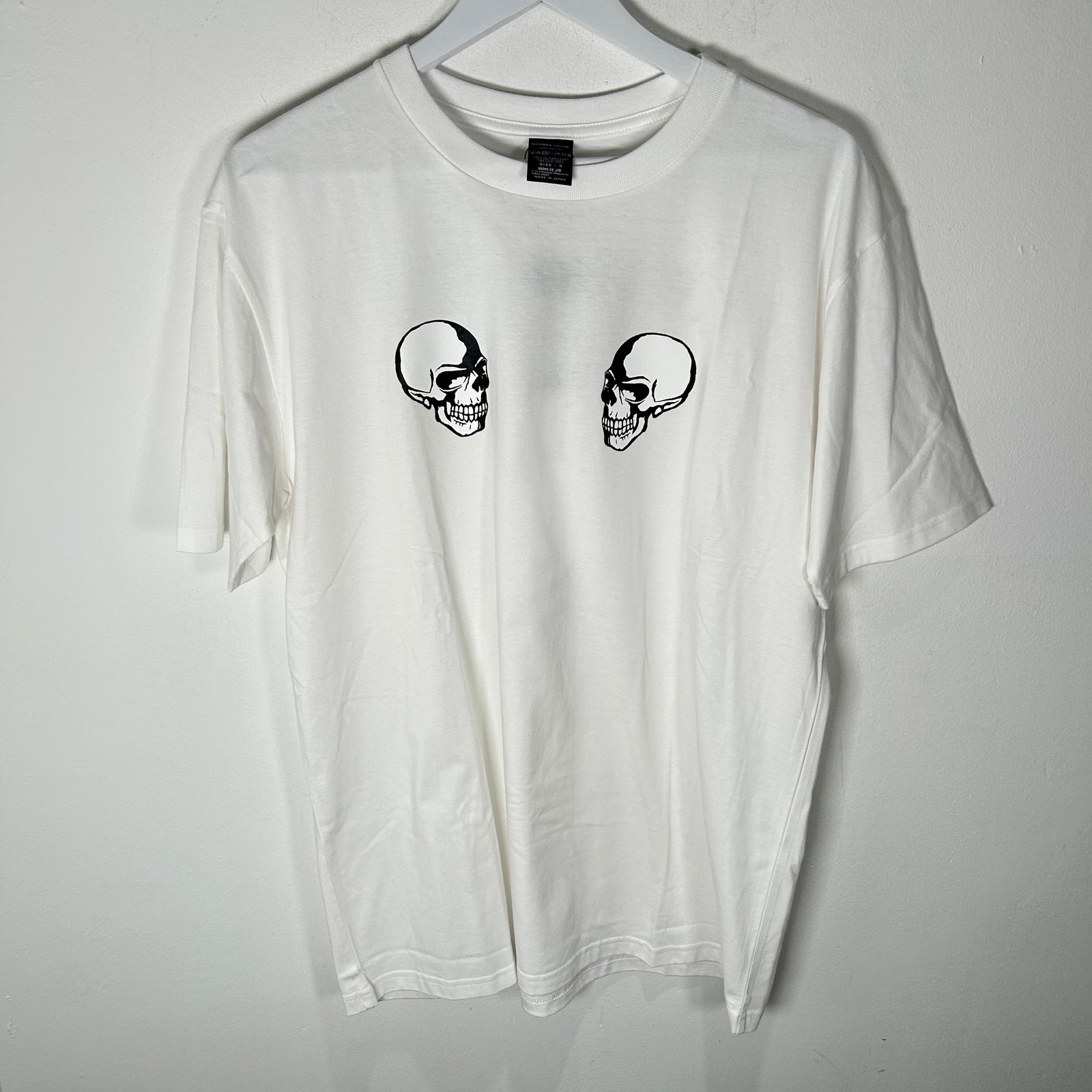 Number (N)ine White Double Skull T-Shirt Size 4