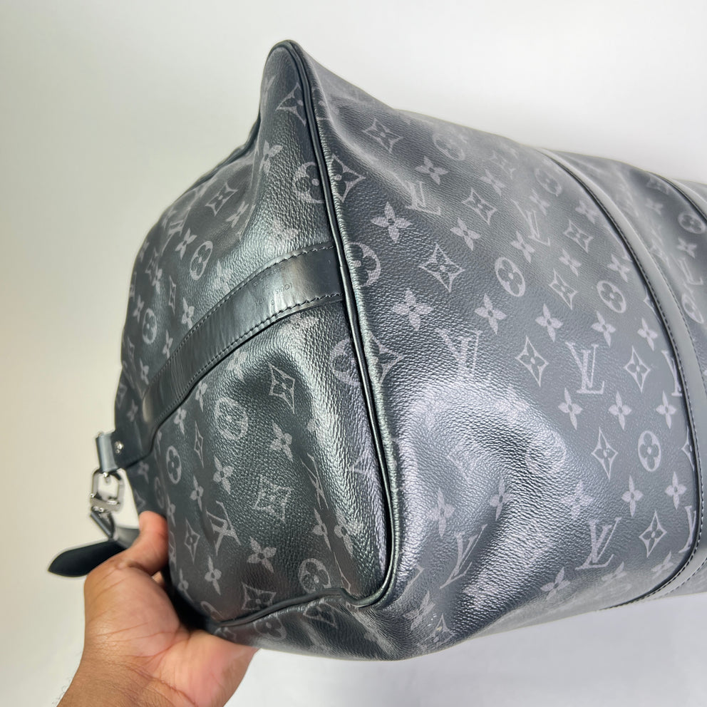 Louis Vuitton Eclipse Monogram Keepall Bandouliere 55