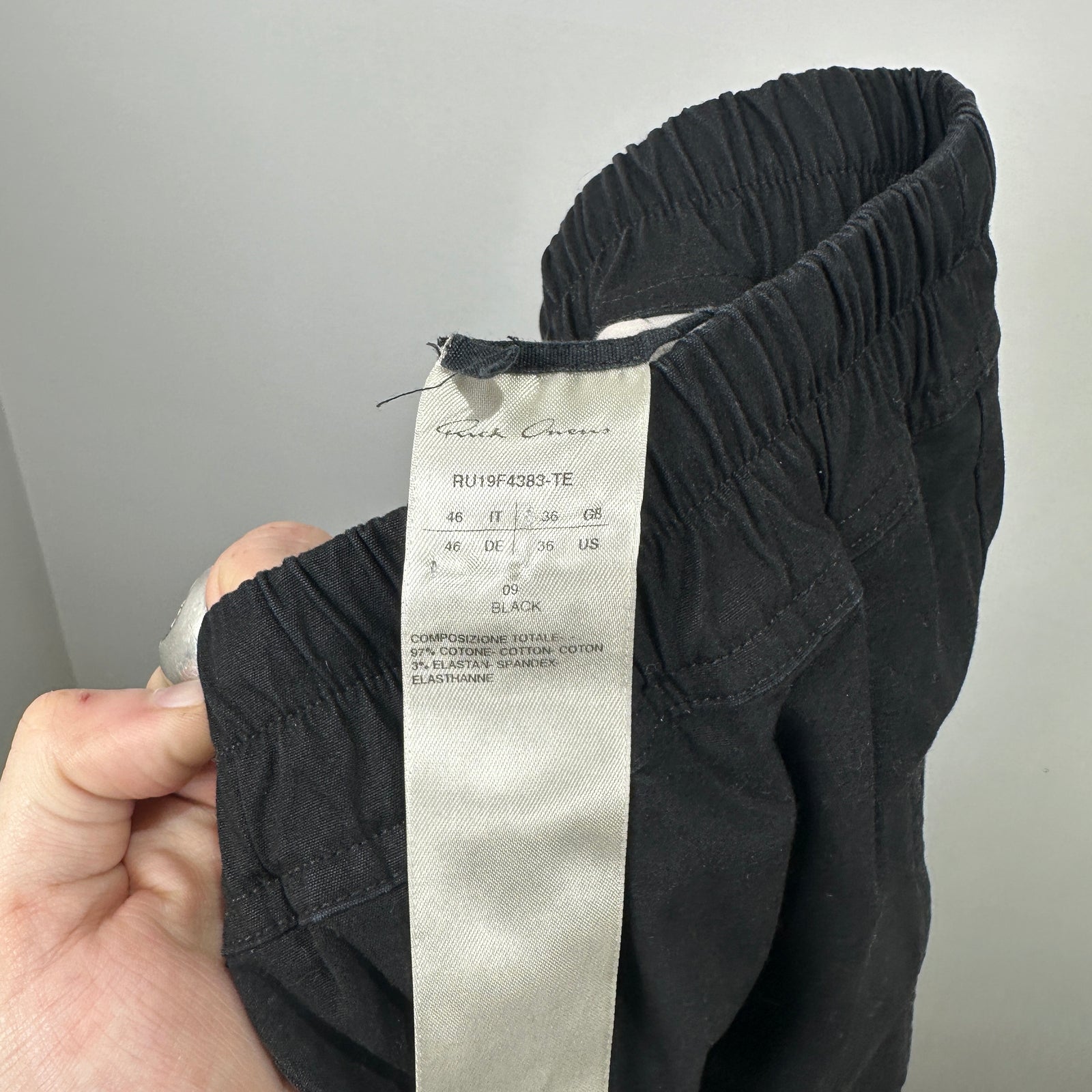 Rick Owens Larry F/W19 Zipper Pocket Size S