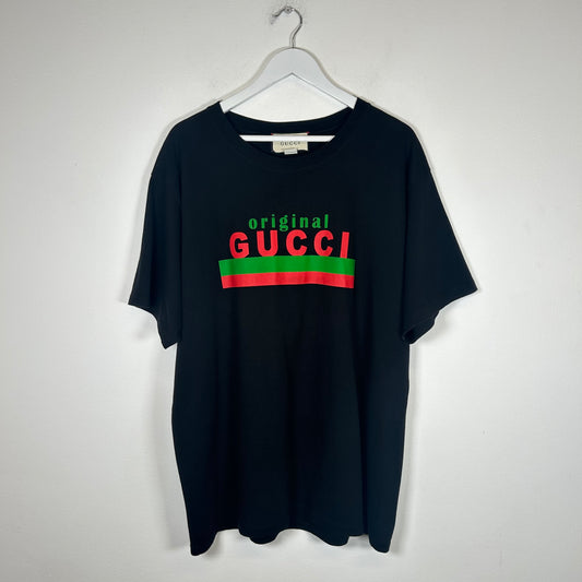 Gucci Black "Original" Graphic Tee Size L