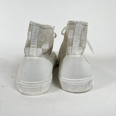 Louis Vuitton White Damier Tattoo High Tops LV 9