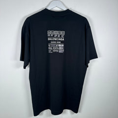 Balenciaga Washing Instructions T-Shirt Size XS
