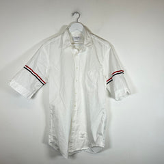 Thom Browne White Stripe Button-Up Shirt Size 5