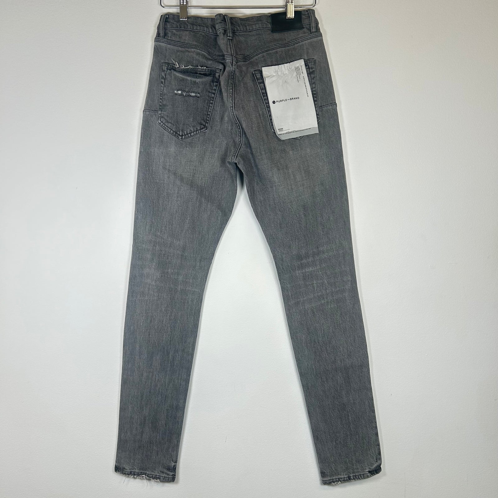Purple Grey Distressed Jeans Size 32