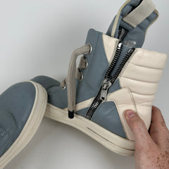Rick Owens Jumbo Lace Geobasket Pale Blue Size 9