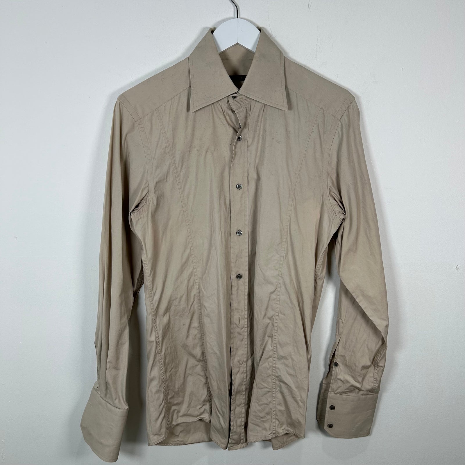 Gucci Khaki Button Up Shirt Size S