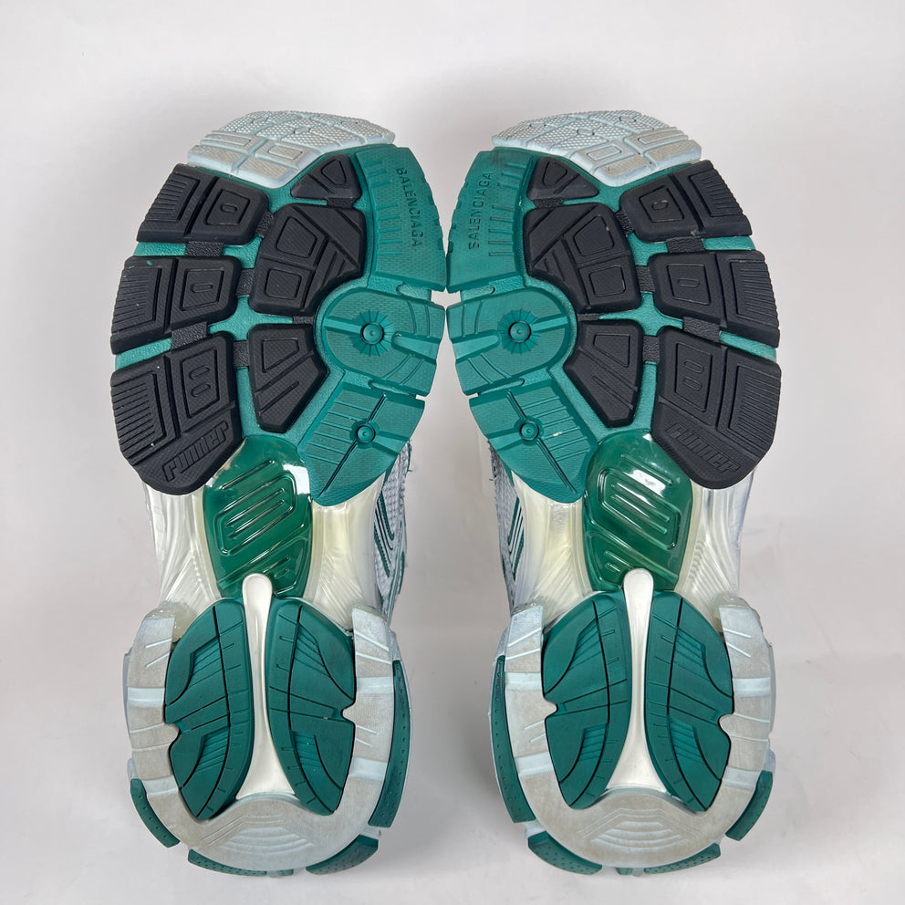 Balenciaga Green/Blue Mesh Runners Size 44