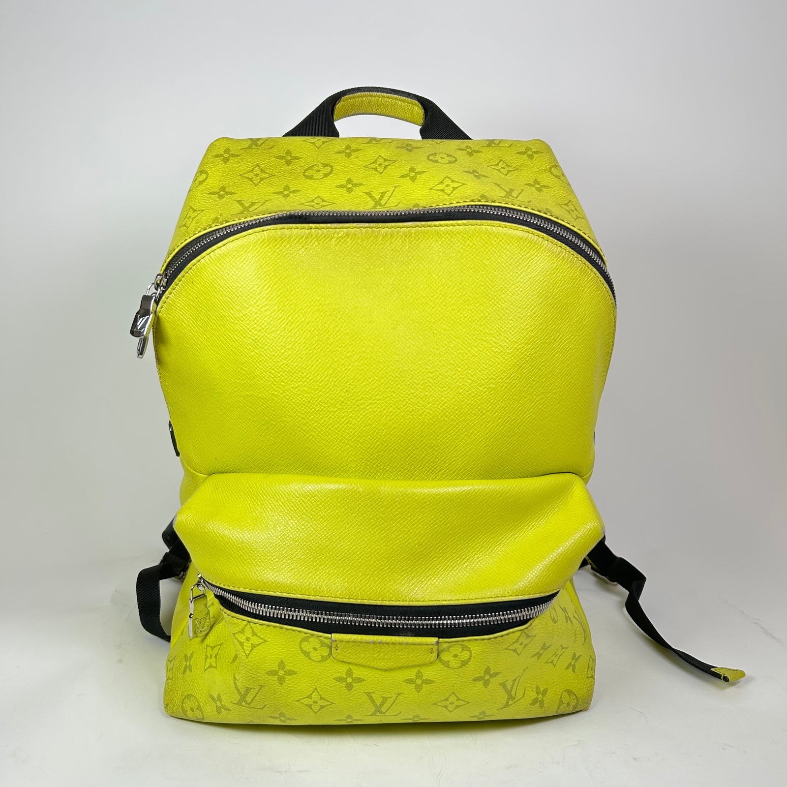Louis Vuitton Yellow Taigarama Monogram Discovery Backpack