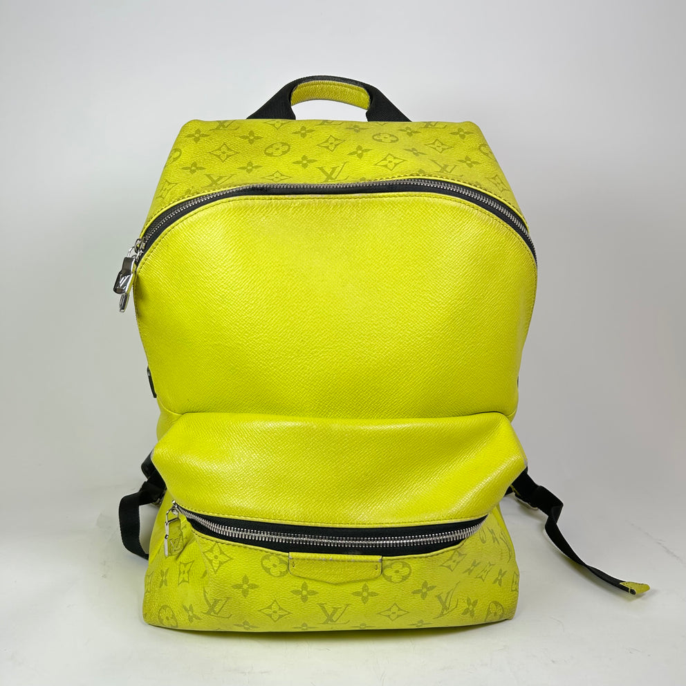 Louis Vuitton Yellow Taigarama Monogram Discovery Backpack