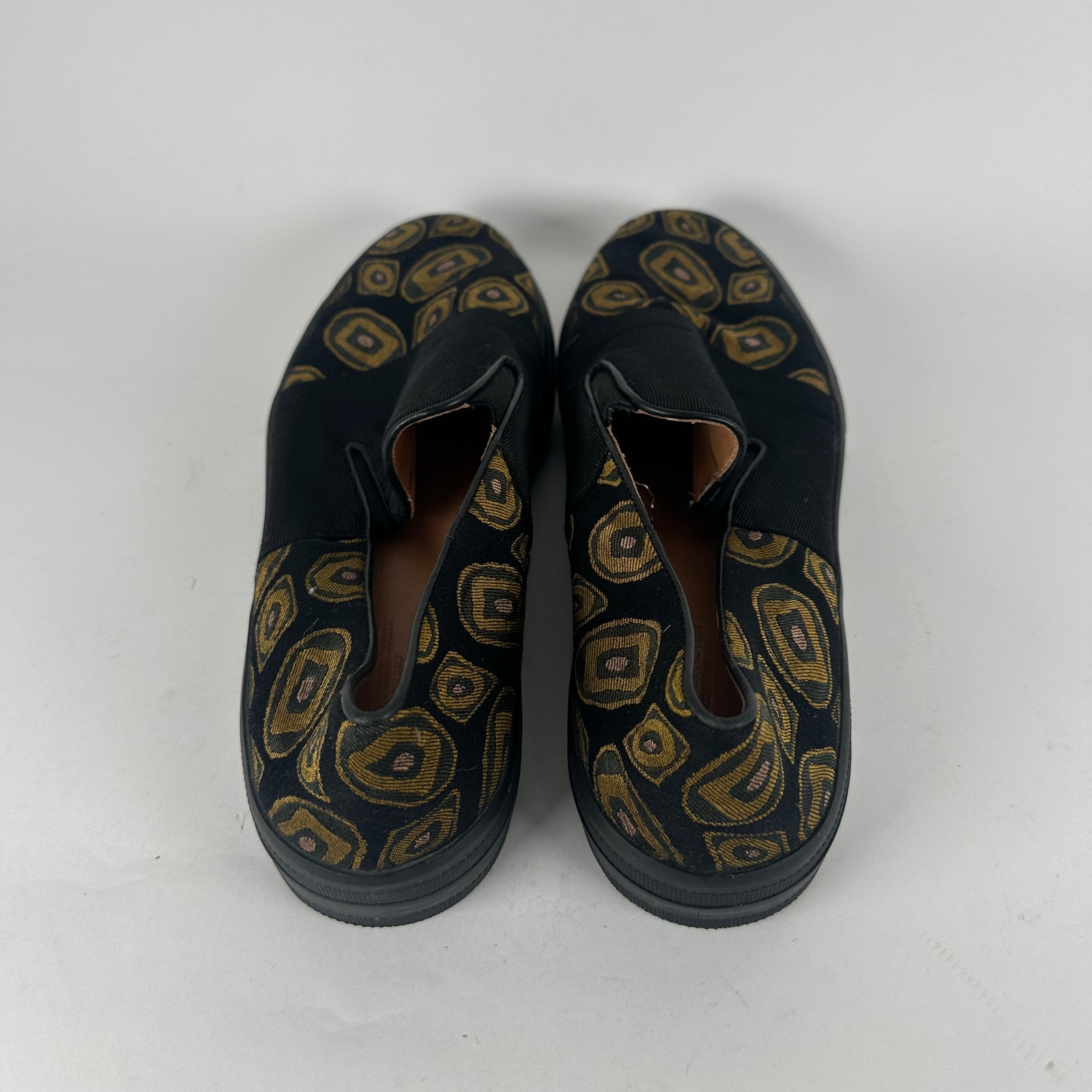 Dries Van Noten Gold Circle Slip-On Sneaker Size 12