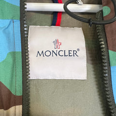 Moncler Multicolor Camo Kounde Giubbotto Jacket Size 5