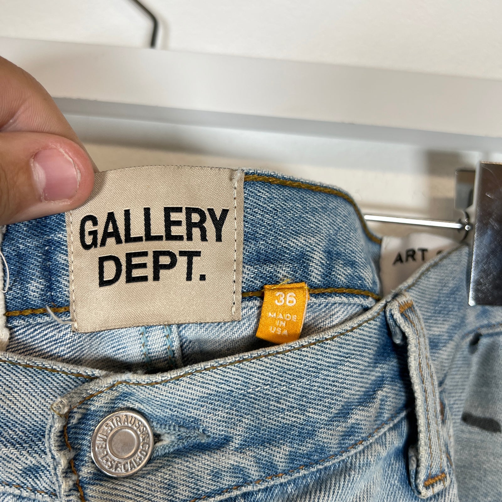Gallery Dept. 5001 Double Release Hem Jeans Size 38
