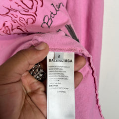 Balenciaga Pink DIY Metal Longsleeve Size 2