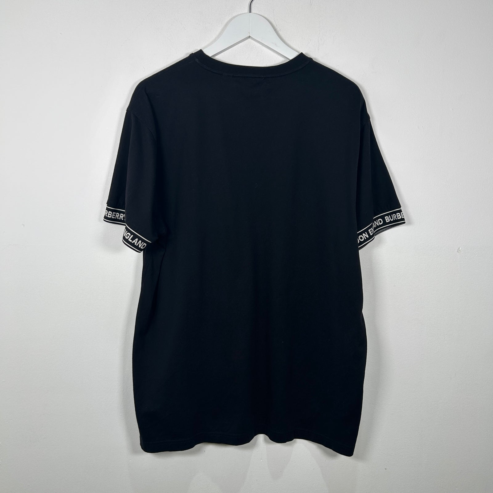 Burberry Sleeve Band Black T-Shirt Size M