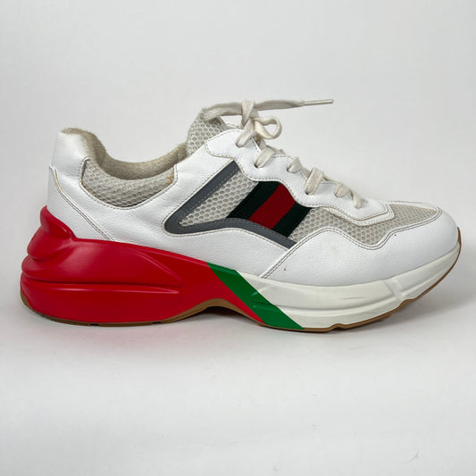 Gucci White Web Rhyton Sneaker Size GG 12