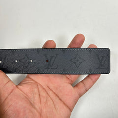 Louis Vuitton Monogram Eclipse 40MM Reversible Belt Size 100