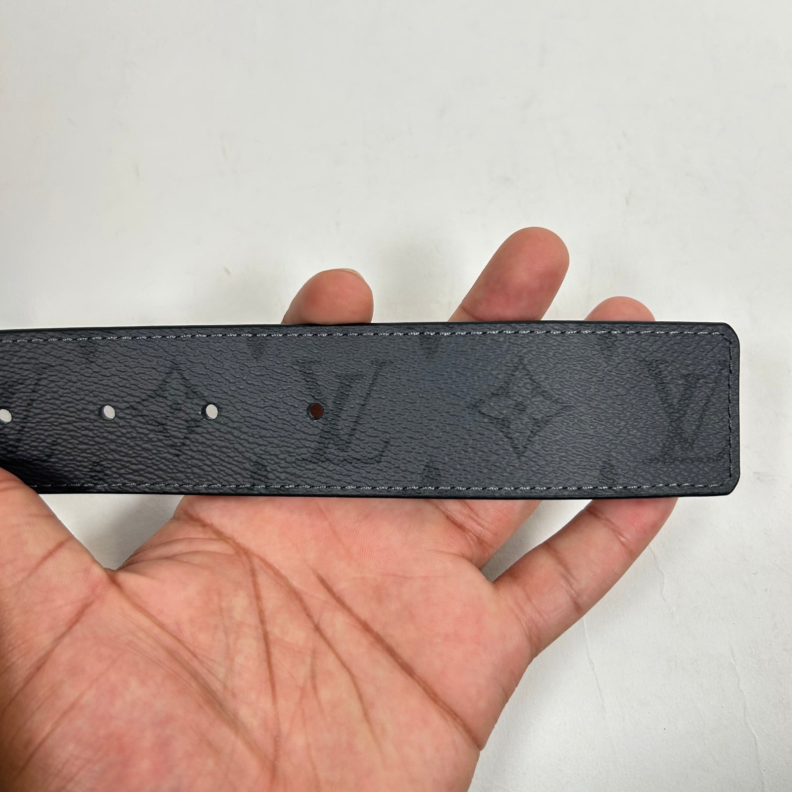 Louis Vuitton Monogram Eclipse 40MM Reversible Belt Size 100