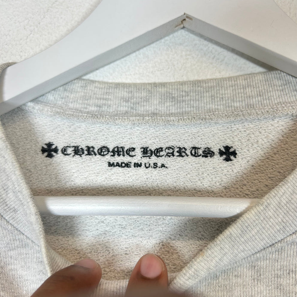 Chrome Hearts Grey Matty Boy Brain Graffiti Crewneck Size XL