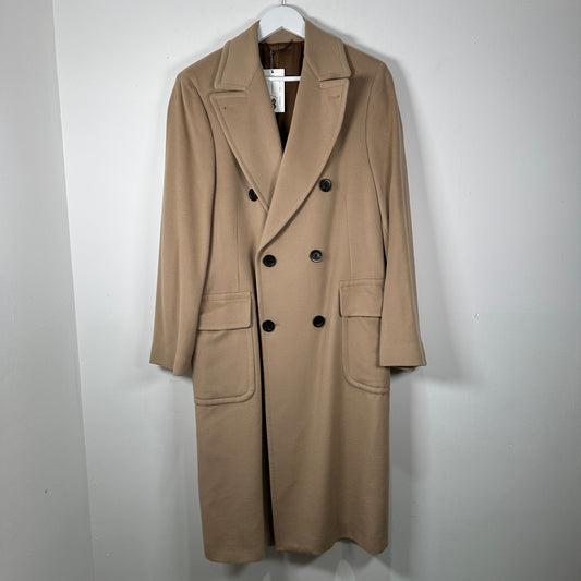 Burberry Cashmere Light Khaki Trench Coat Size M