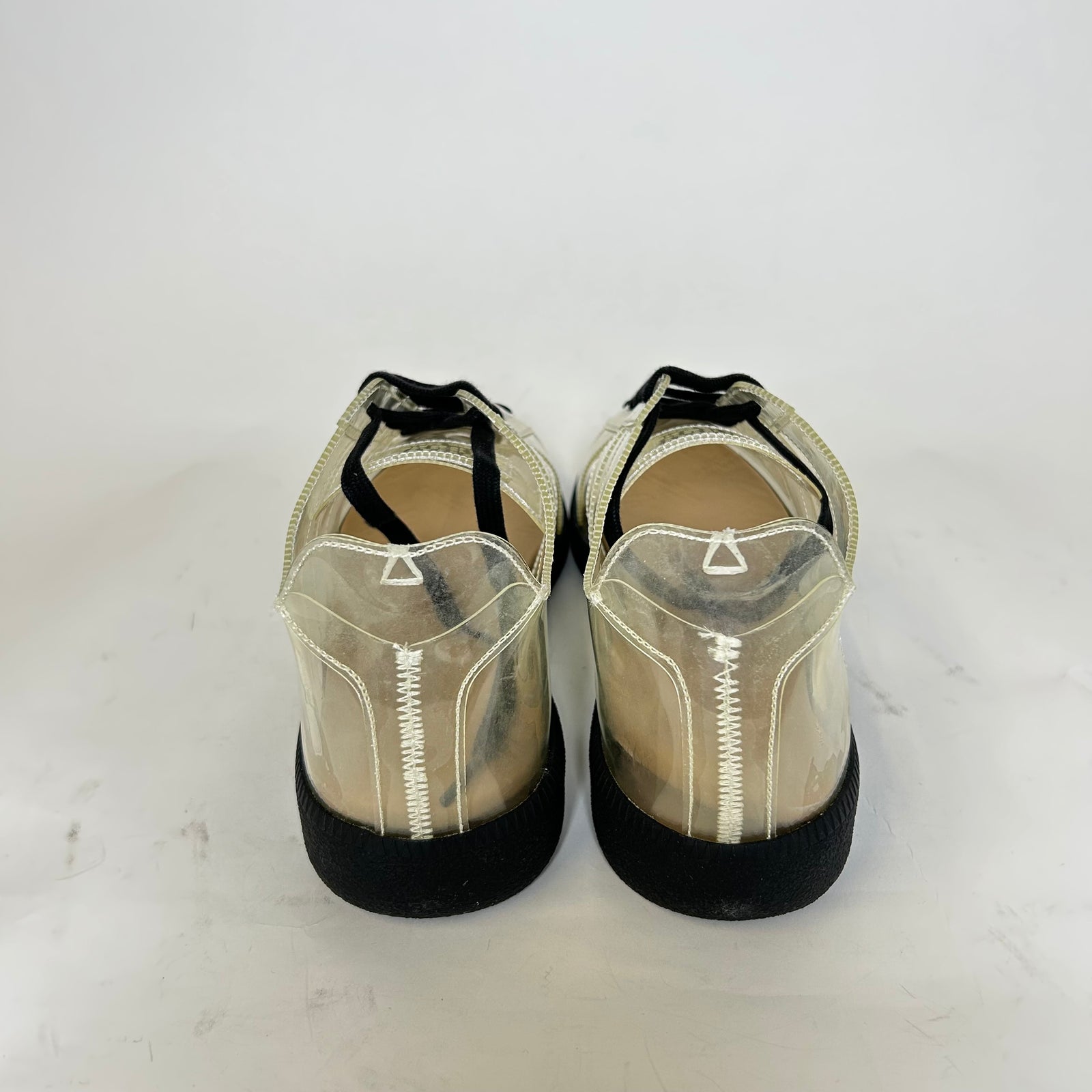 Maison Margiela Transparent Black Gum Gats Size 46