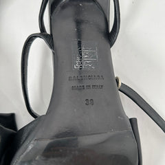 Balenciaga Black Knife Bow Heels Size 39