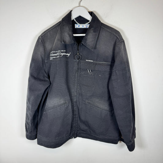 Off-White Black Pioneer DJ Canvas Work Jacket Size M
