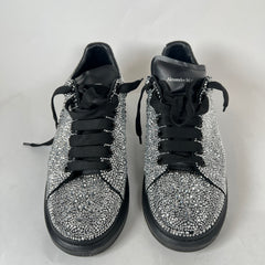 Alexander McQueen Black/Silver Crystal Sneaker Size 43