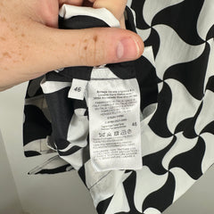 Bottega Veneta Wavy Technical Button-up Shirt Size S