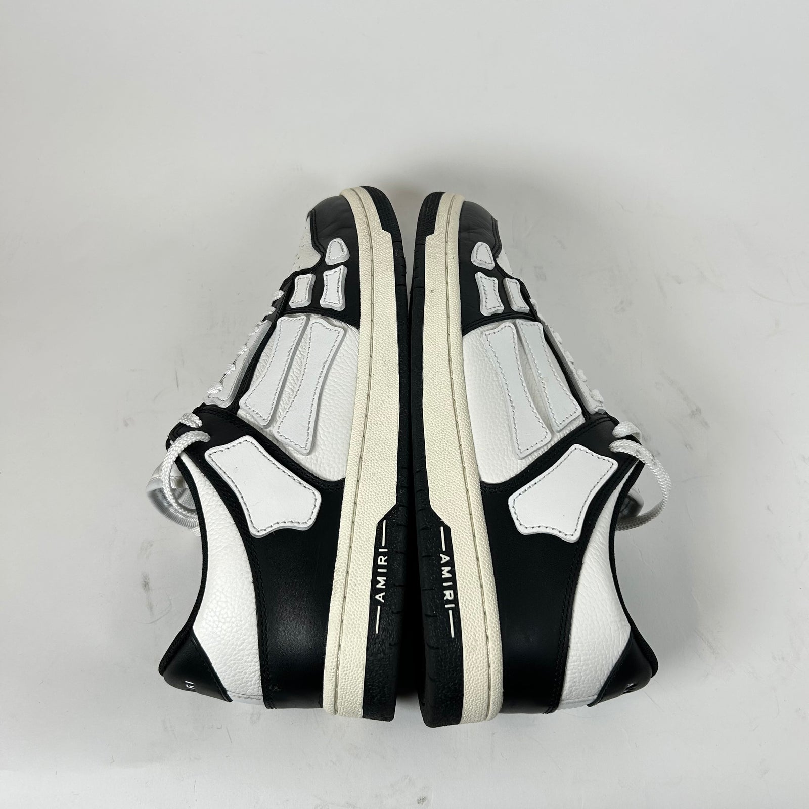 Amiri Black/White Skel Low-Top Sneaker Size 44