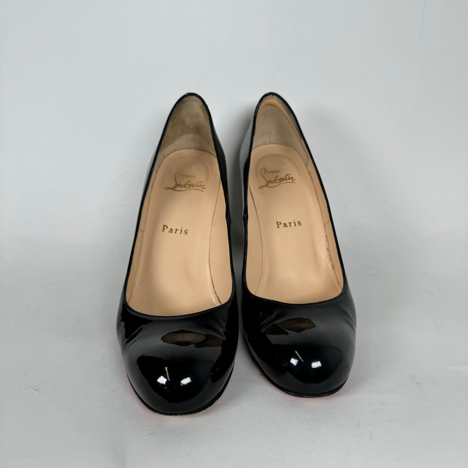 Christian Louboutin Black Miss Boxe 100 Heels Size 38