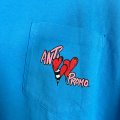 Anti Promo Matty Blue Heart Graphic T-Shirt