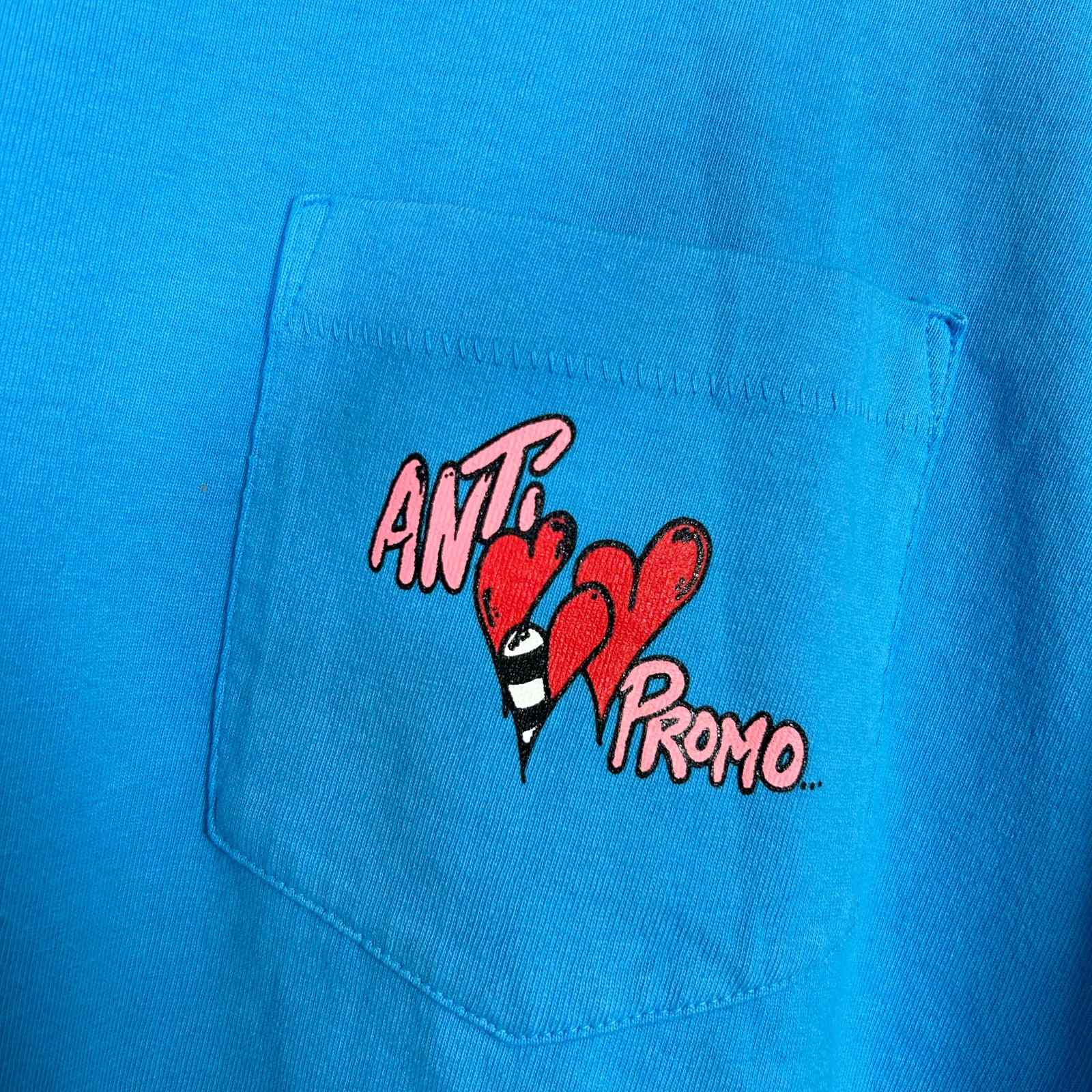 Anti Promo Matty Blue Heart Graphic T-Shirt