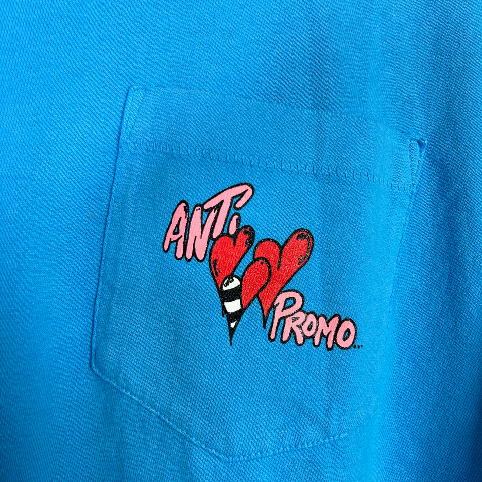 Anti Promo Matty Blue Heart Graphic T-Shirt