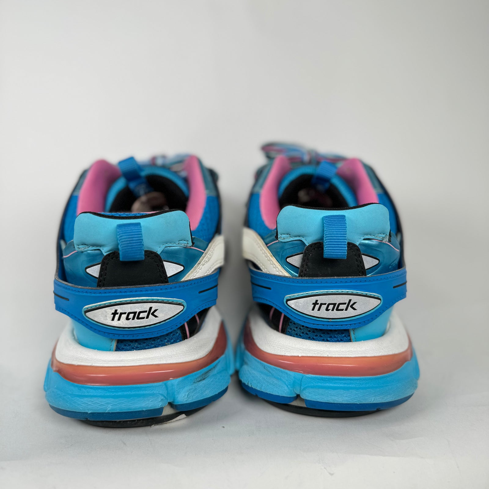 Balenciaga Blue/Pink Track Sneakers Size 44
