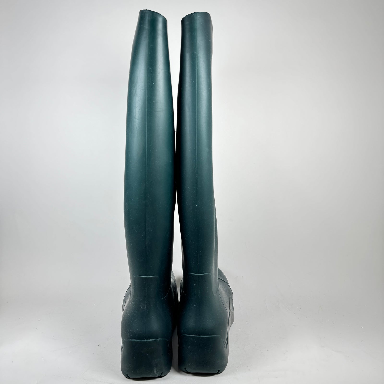 Bottega Veneta Teal Knee High Puddle Boots Size 44