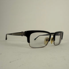 Chrome Hearts Black 'Flaps' Glasses