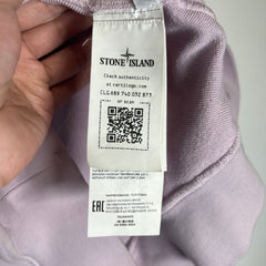 Stone Island Lavender Side Patch Hoodie Size L