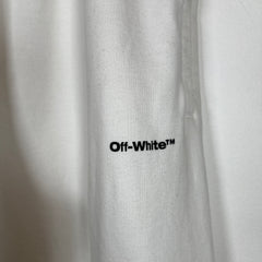 Off-White White Diag Wave Logo Sweatpants Size XL