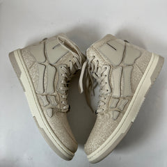 Amiri Beige Glitter Skel Hi-Top Sneaker Size 42