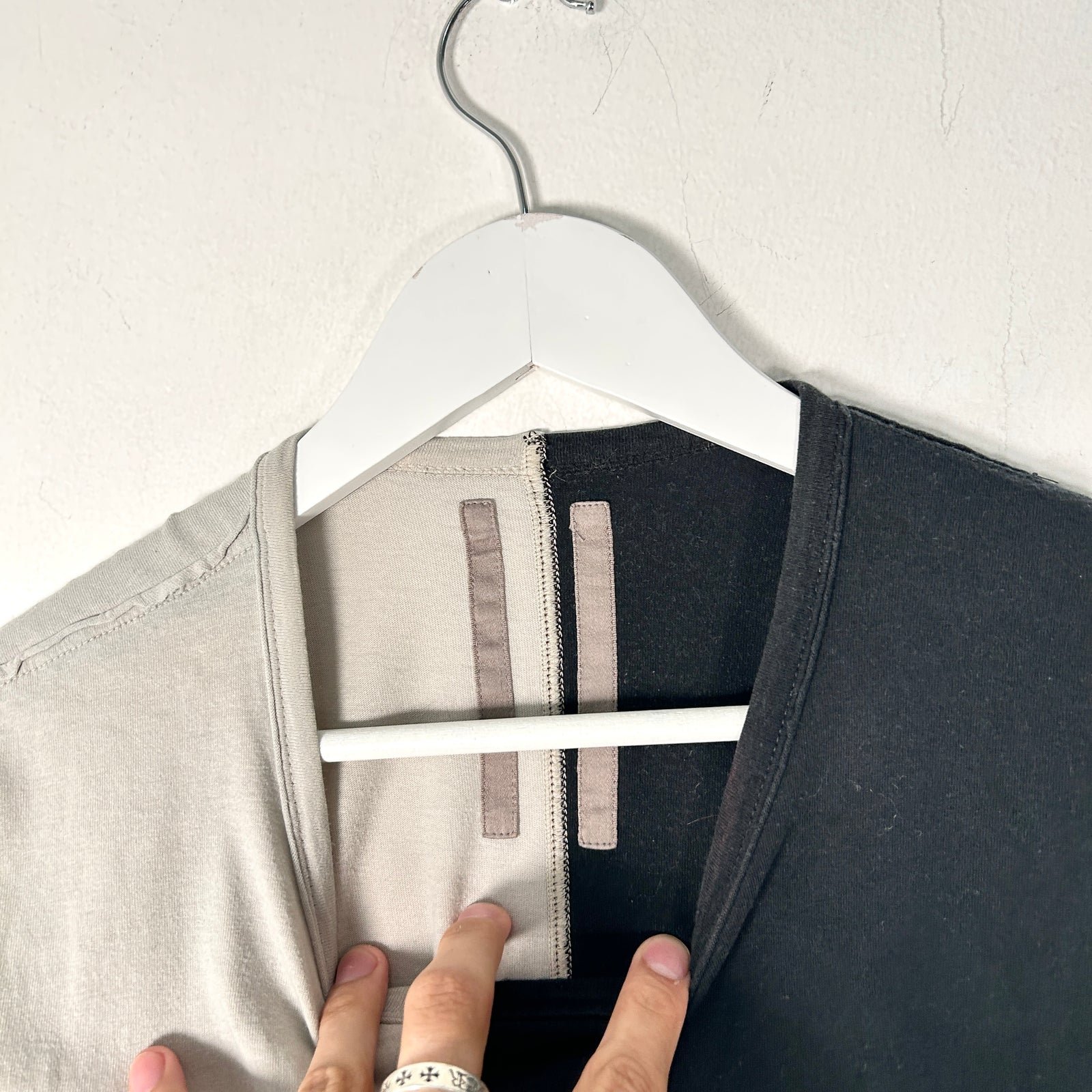 Rick Owens Asymmetrical 'Hot Dog' Graphic T-Shirt Size M